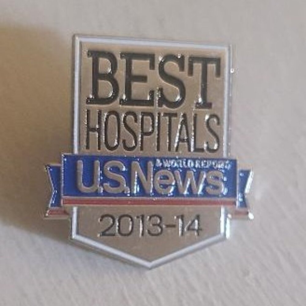 U.S. News And World Report Best Hospitals 2013 - 2014 Health Award Lapel Pin